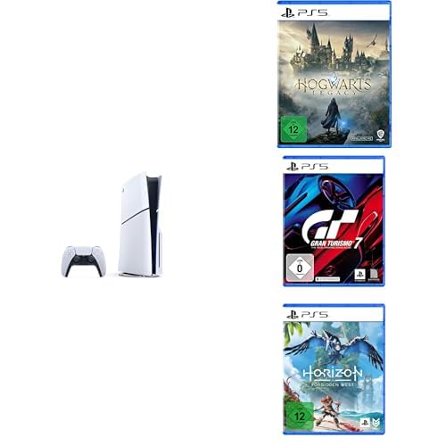 Playstation 5 Slim + Hogwarts Legacy + Gran Turismo 7 + Horizon Forbidden West