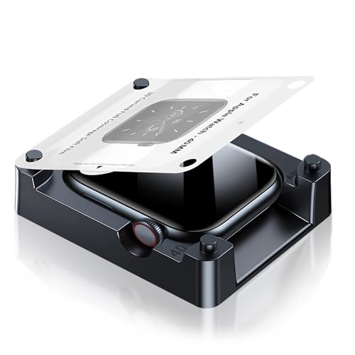 Uluck 8 Stück Displayschutz für Apple Watch SE 3 (2025)/SE 2/SE/Series 6/5/4 40mm, mit Auto-Ausrichtungskit, Einfache Installation,Selbstheilungsfähigkeit, Blasenfreie, Wasserdicht, Kratzfest