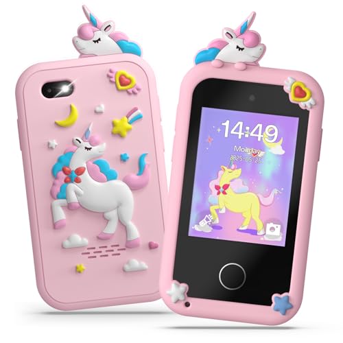 Fippesax Kinder Handy Smartphone Spielzeug, Kinderkamera 2,8