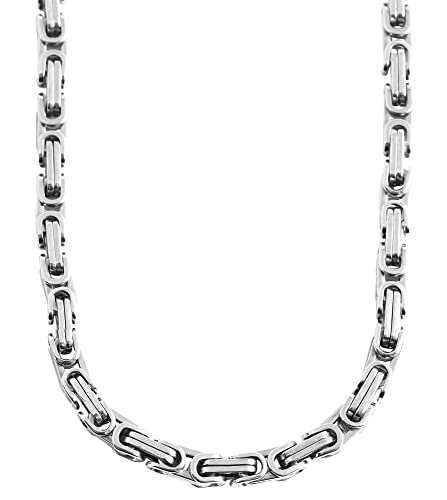 Akzent Vissam Herren-Kette Königskette Halskette Halsschmuck Edelstahl silberfarbig 5000139 (55)