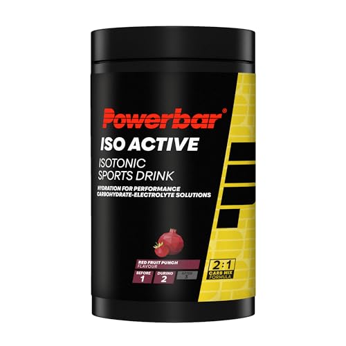 Powerbar - Isoactive - Red Fruit - 600g - Isotonisches Sportgetränk - 5 Elektrolyte