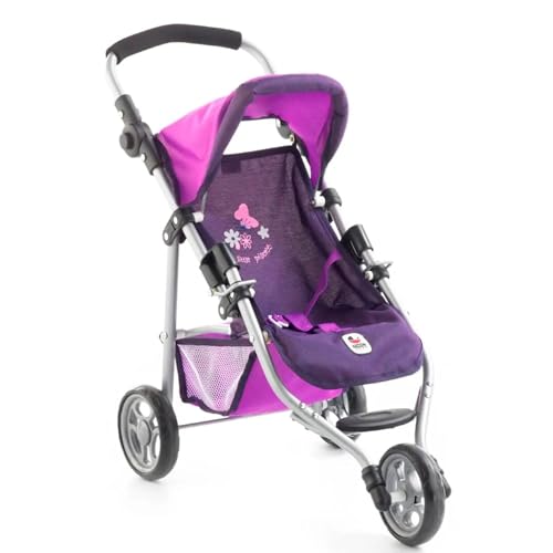Bayer Chic 2000 - Puppenbuggy Lola, Jogging-Buggy, Puppenjogger, Puppenwagen, Pflaume, lila