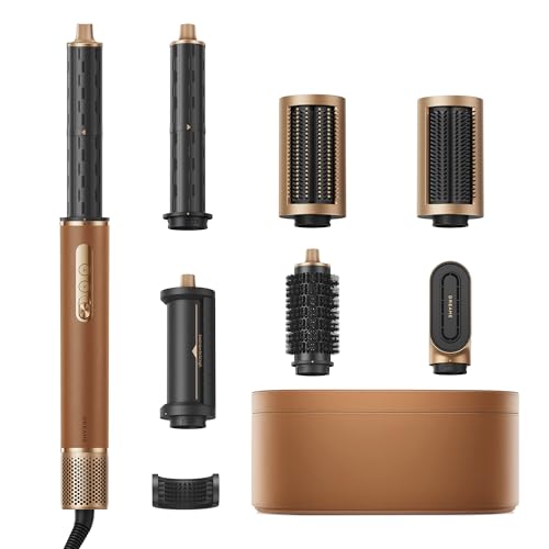 DREAME AirStyle Pro, 7-in-1-Hairstyler, Schnelltrocknend, 2 Lockenaufsätze, Volumen für das Haar, glättende Bürste, Frizz-Reduzierung, Lederset, Airflow-Styling
