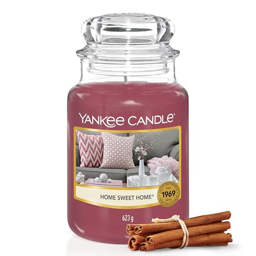 Yankee Candle Duftkerze im Glas (groß) | Home Sweet Home | Brenndauer bis zu 150 Stunden | Perfekte Geschenke für Frauen