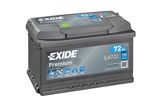 EXIDE 72Ah 12V 720A EA722 Premium DIN/ISO LB3 Starterbatterie
