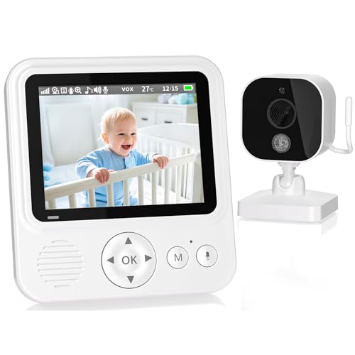 BURNNOVE Babyphone mit Kamera Video Babyphone ohne WLAN mit 2,8