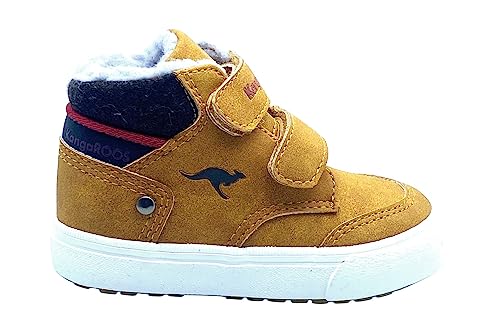 KangaROOS Unisex Kinder Kavu Primo V Sneaker, Tan Yellow Rouge, 24 EU