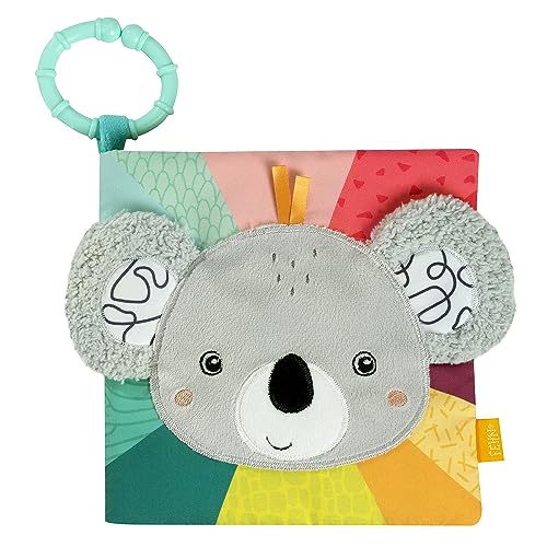 Fehn Stoffbuch Koala – Baby Fühlbuch aus Stoff mit Tier-Motiven: Knisterbuch zum Fühlen, Greifen und Staunen – zum Aufhängen für Kinderwagen und Babyschale – für Babys und Kleinkinder ab 3+ Monaten