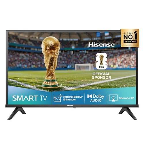 Hisense 32E4QT Fehrnseher, 32 Zoll, DLED, Smart TV, Game Mode, AI Sports Mode, Dolby Audio, Dolby MS12, DTS Virtual X, HDR10, HLG, Full HD, High Contrast, Rauschunterdrückung [2025]