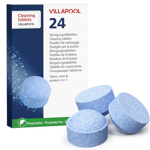 24 x 3 phasen kaffeemaschine reinigungstabletten Kompatibel mit Jura Kaffeemaschinen und allen Haushaltsgeräten,Löst Kaffeeöle, Schmutz und Rückstände, Ersatz für jura reinigungstabletten 25045,