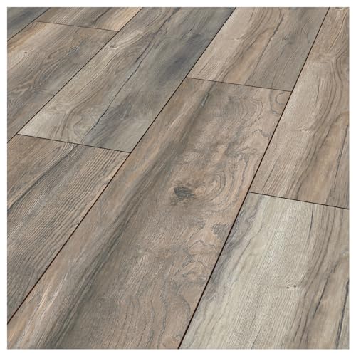 Laminat Exquisit Plus Harbour Oak grey 1 Paket = 2,694 qm = 8 Dielen = 15,95 Euro/qm