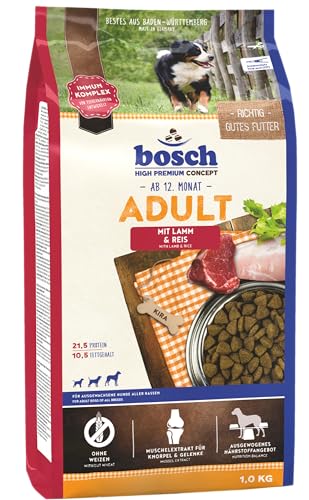bosch HPC Adult mit Lamm & Reis | Hundetrockenfutter für ausgewachsene Hunde aller Rassen | 1 x 3 kg