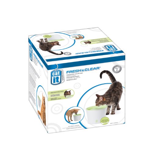 Catit Trinkbrunnen, für Katzen, grün/weiß, 3L