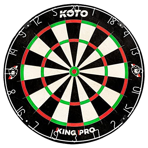 KOTO – King Pro Dartscheibe, Offizielle Turniermaße, dartscheibe steeldart, rotierender Zahlenring