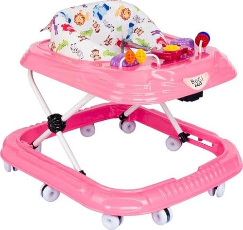 Lauflernwagen Gehfrei Lauflernhilfe Lauflernwagen Babywalker mit Spielset Rosa/Pink