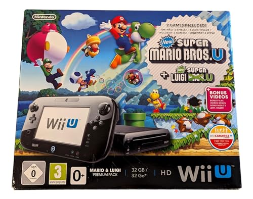 Wii U Mario + Luigi Premium Pack, black