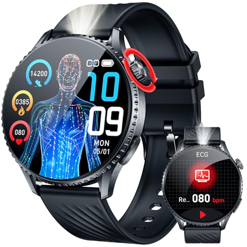 Smartwatch Herren mit EKG+HRV Fitnessuhr: 1.56 