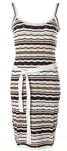 Versandhaus Damen Träger Strickkleid Feinstrick Kleid mit Gürtel Ecru/Beige 36/38