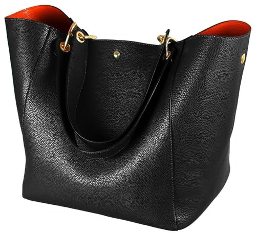 sqlp Taschen Damen Leder Groß Shopper Gross Henkeltaschen Tasche Student Schultasche Arbeit Handtaschen
