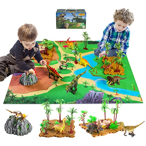 GIUHAT Dinosaurier Spielzeug ab 3 4 Jahre, Kinderspielzeug ab 3-6 Jahre Dinosaurier Figuren Ostern Geschenk für Kinder Geschenk Junge 3 4 5 6 Jahre Indominus Rex Kindergeburtstag Dino Spielzeug