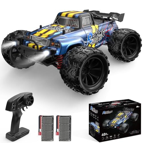 Rhybor Ferngesteuertes Auto 40KM/H 1:16 RC Auto, 4WD Crawler Monstertruck für Erwachsene und Kinder 8+, RC Buggy mit Präzisionssteuerung, Ideal für Rennen und Offroad-Abenteuer