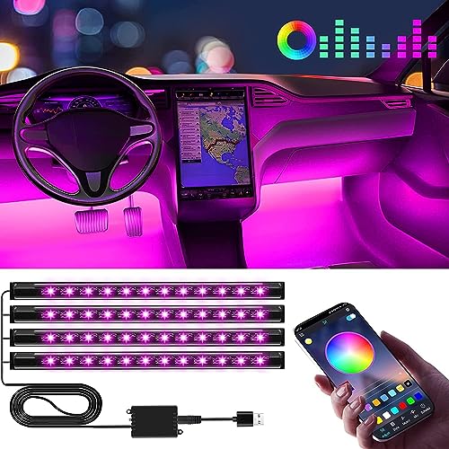 Winzwon Kleine Wichtelgeschenke Ambientebeleuchtung Auto Zubehör Innenraum, Weihnachten Adventskalender Geschenke für Männer Frauen, Car Accessories Led Innenraumbeleuchtung Auto Gadgets für Deko