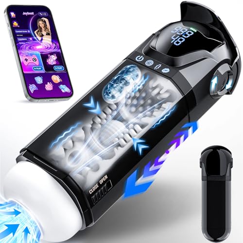 PRONFANS Sex Spielzeug für die Männer Masturbator, 9 Saugen & Stöße & Vibratorensets 3D Pussy Masturbieren für Männer Penispumpe, APP Taschenmuschi Sexspielzeug Masturbatoren Penis Sex Toys Katheter