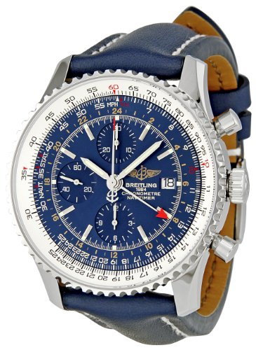 BREITLING Herren A2432212/C651 Navitimer Welt Blau Zifferblatt Chronograph