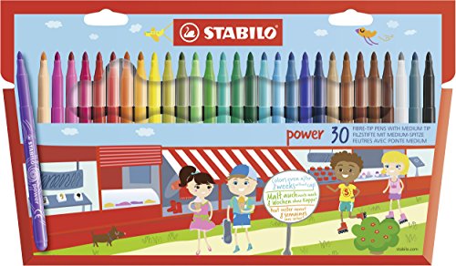 STABILO - Filzstift - power - 30er Pack - 30 verschiedene Farben