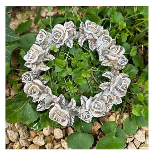Grabschmuck Rosenblüten Rose Rosenkranz Rosen Kranz auch für Grabgesteck Grabdekoration wetterfest