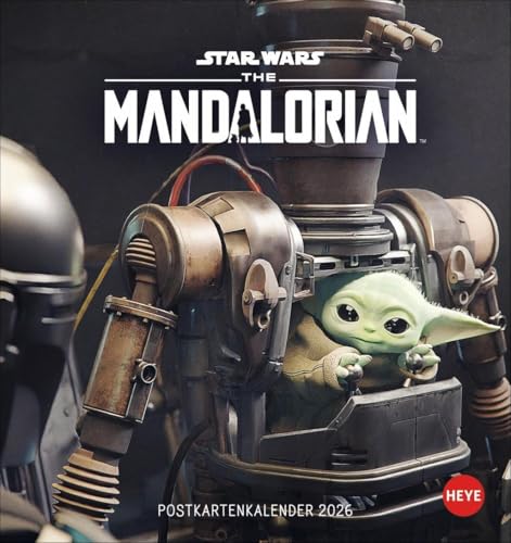 The Mandalorian Postkartenkalender 2026: Die besten Filmbilder aus den Star Wars - The Mandalorian im Postkartenformat. Kleiner Kalender zum ... 2026. (Kino-Entertainment Kalender Heye)