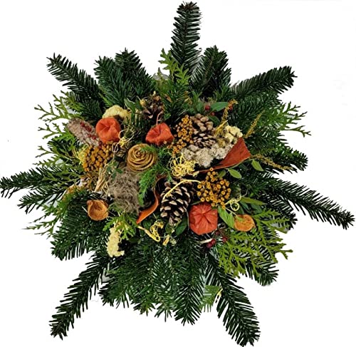 Totensonntag Allerheiligen - natürliche Grabschale Friedhof - Grabschmuck von Flora Trans