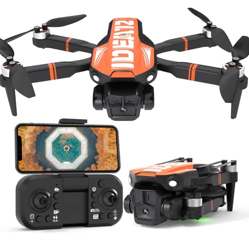 LE-IDEA GPS Drohne mit 4K Kamera für Erwachsene, Professionelle Drohnen mit 5G Übertragung, intelligenter GPS-Rückflugfunktion, 3 Geschwindigkeitsmodi, RC Quadcopter Bürstenloser Motor für Anfänger