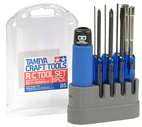 Tamiya 300074085 - RC-Werkzeugset, 8-teilig, Blau