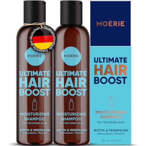 Moerie Ultimate Hair Growth Shampoo – For Longer, Thicker, Fuller Hair - Vegan Friendly Volumizing Hair Products – Paraben & Silicone Free – All Hair Types – Reverse Hair Loss – Moisturizing, 2 pack