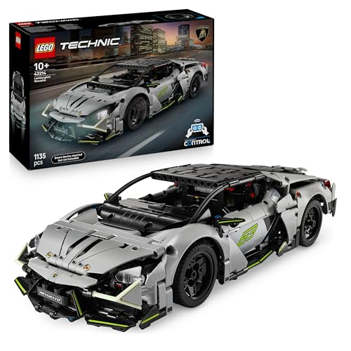 LEGO Technic Lamborghini Revuelto Supersportwagen Spielzeug – ferngesteuertes Automodell mit Lichtfunktionen, Lenkung und wiederaufladbarem Akku-Hub – Geschenk für Jungen ab 10 Jahren – 42214