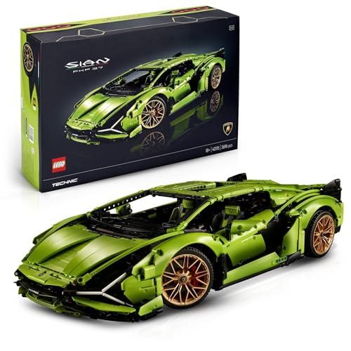 LEGO Technic Lamborghini Sián FKP 37 Rennauto, Modellbausatz für Erwachsene, Geschenkidee zum Geburtstag für Männer oder Frauen, Sammlerstück zum Austellen als Home- oder Büro-Deko, Modellauto 42115