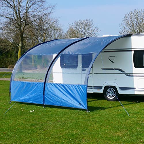 your GEAR Riviera 300 Vorzelt für Wohnwagen Wohnmobil Caravan 3 x 2,6m Vordach UV 50+ Sonnendach mit Panoramafenster