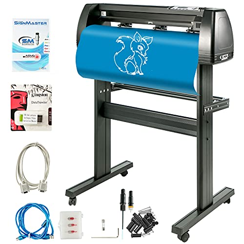 VEVOR 28 Inch Vinyl Schneideplotter Vinyl Cutter Plotter 720 mm Slogan Cutting Plotter Desktop Machine mit der Software