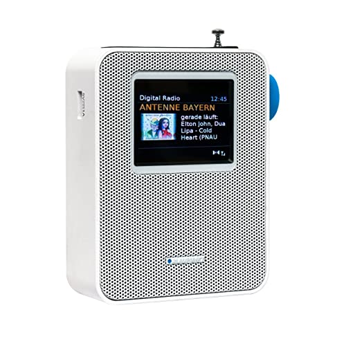 Blaupunkt PDB 200 Steckdosen Radio DAB | Digital Radio für die Steckdose | UKW PLL Radio | Bluetooth | DAB | RDS Senderinformation | USB Ladefunktion | Senderspeicher | Weiß