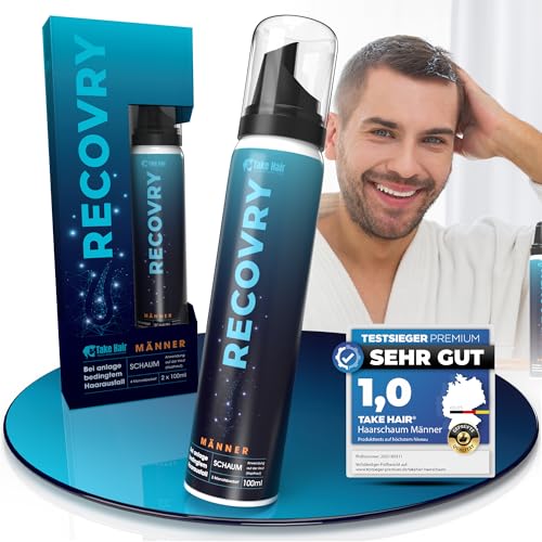 Anti-Haarausfall Schaum für Männer mit Redensyl® & Procapil® – 4 Monate Vorrat (200 ml) – für volleres, kräftigeres Haar – Panthenol, Ciatonic® HA – inkl. Masterclass