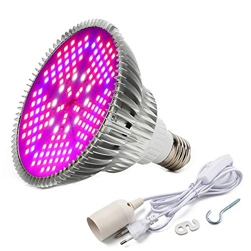 Esbaybulbs Pflanzenlampe LED 100W Wachstumslampe Grow Light Pflanzenlicht Vollspektrum für Zimmerpflanzen Gemüse und Blumen mit E27 Lampenfassung