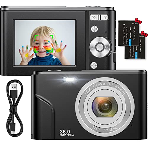 Digitalkamera 1080P HD Kompaktkamera 36 Megapixel Mini-Videokamera 2,4