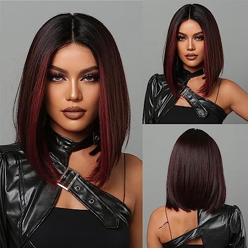 FASHION IDOL Bob Lace Front Perücke Echthaar Vorgezupft 25CM Kurze Bob Perücke für Frauen Klebefrei T Teil HD Spitze Brasilianisches Jungfernhirn