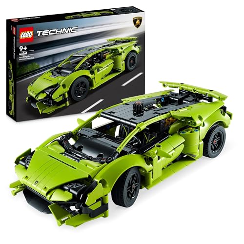 LEGO 42161 Technic Lamborghini Huracán Tecnica Spielzeugauto-Modellbausatz, Rennwagen-Bauset für Kinder, Jungen, Mädchen und Motorsport-Fans, Auto-Geschenk zum Sammeln