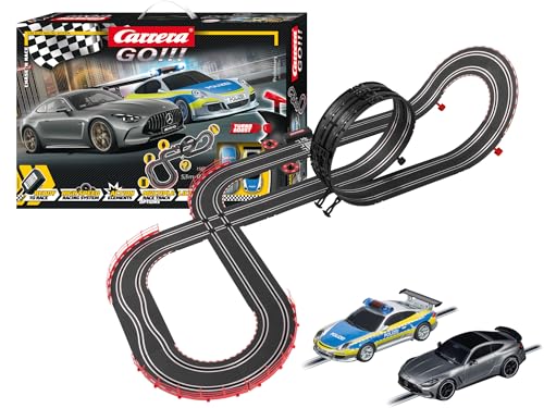 Carrera - 20062577 GO!!! Chase 'n Race Rennbahn-Set I Rennbahn mit lizensierten Slotcars | bis zu 2 Spieler | Für Kinder ab 6 Jahren & Erwachsene