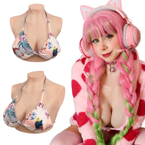 KUMIHO Silikon Brüste Crossdresser Brüste Realistisch Künstliche Brüste für Crossdresser Mastektomie Silikon Filler B Cup Elfenbein