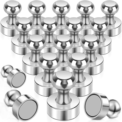 Starke Magnete, Neodym Magnete Extra Stark 18 Stück Mini Magnet für Kühlschrank, Magnettafel, Kegelmagnete, Stecktafel, Pinnwand Kleine Magnet für Whiteboard Büro Metall Kühlschrankmagnete