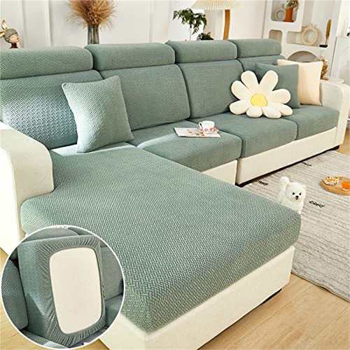 Sofa Sitzkissenbezug Stretch Sofabezug, Universal Elastisch Sofa Seat Cover, rutschfest Sofa Überzug Schonbezug für Sofakissen L-Förmig Chaiselongue Möbelschutz