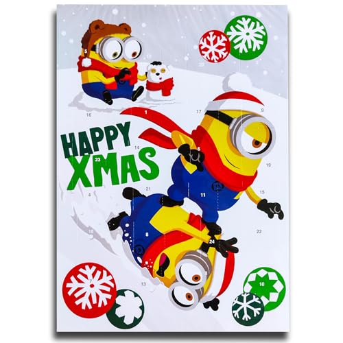 Minions Adventskalender Adventskalender mit Milchschokolade Kinder Weihnachtskalender